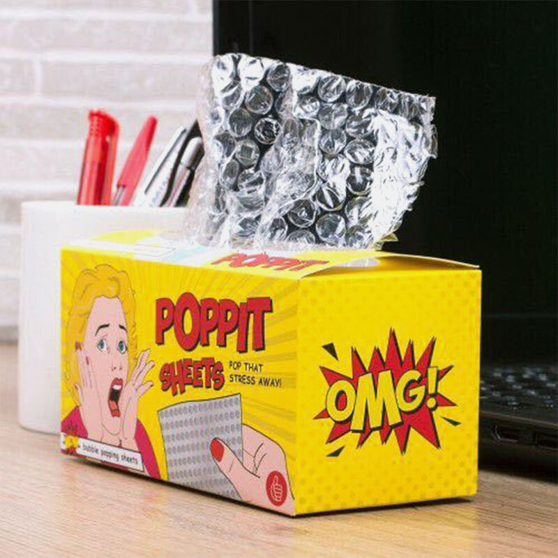 

Poppit Sheets Decompression Artifact Bubble Paper Tissue Paper Vent Decompression Toy Bubble Film