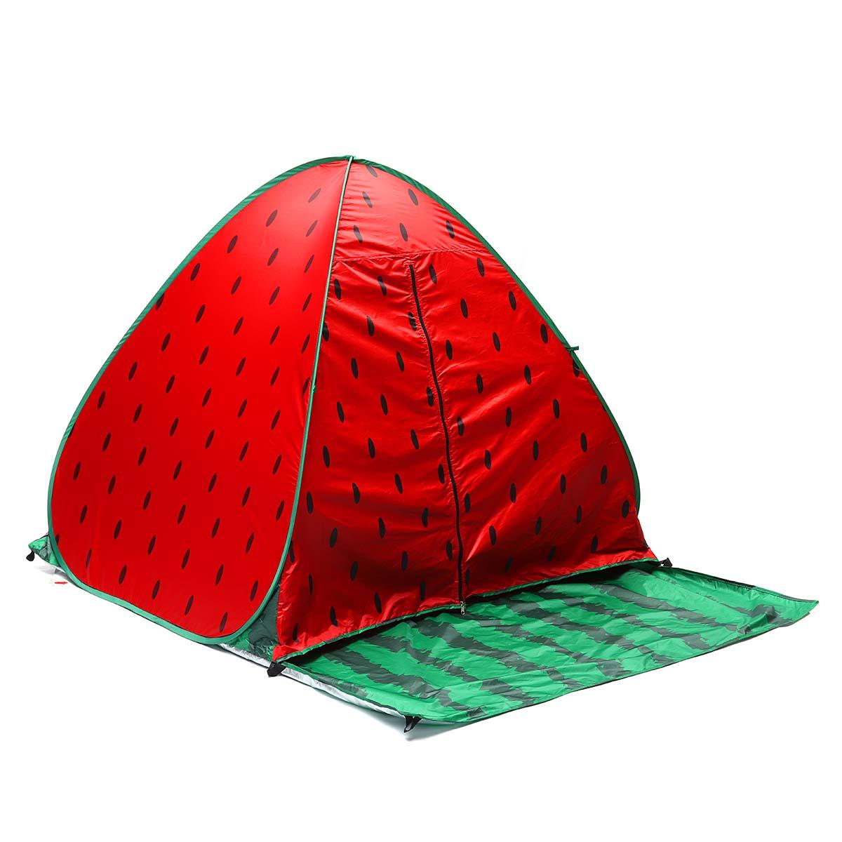 На открытом воздухе Кемпинг 2-3 человека Автоматическая палатка Pop Up Водонепроницаемы UV Доказательство Пляжный Приют для зонтика