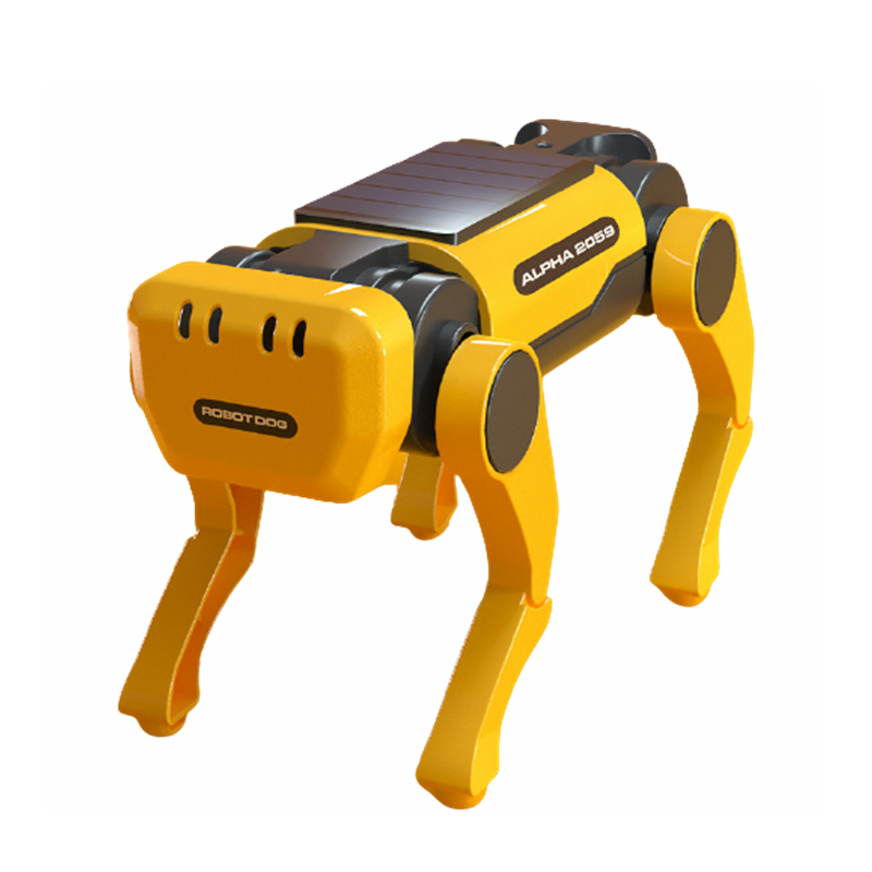 Stoom Solar Electric Smart Robot Dog Robot Cow Educatief speelgoed voor kinderen Assemblagetechnolog
