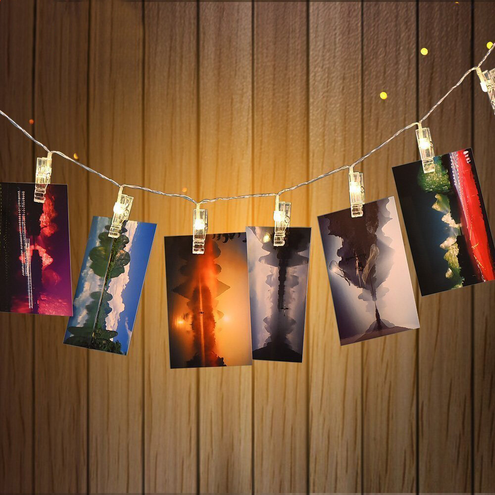 1.5M 10 LED Photo Clip String Lights LED Fairy Lights for Festival Christmas Party Wedding