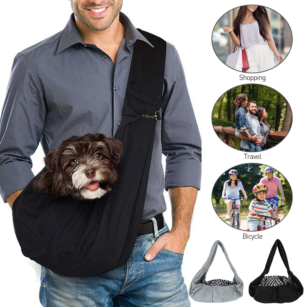 Pet Carrier Comfort Tote Latch Shoulder Travel Bag Sling Backpack Dog Cat Puppy