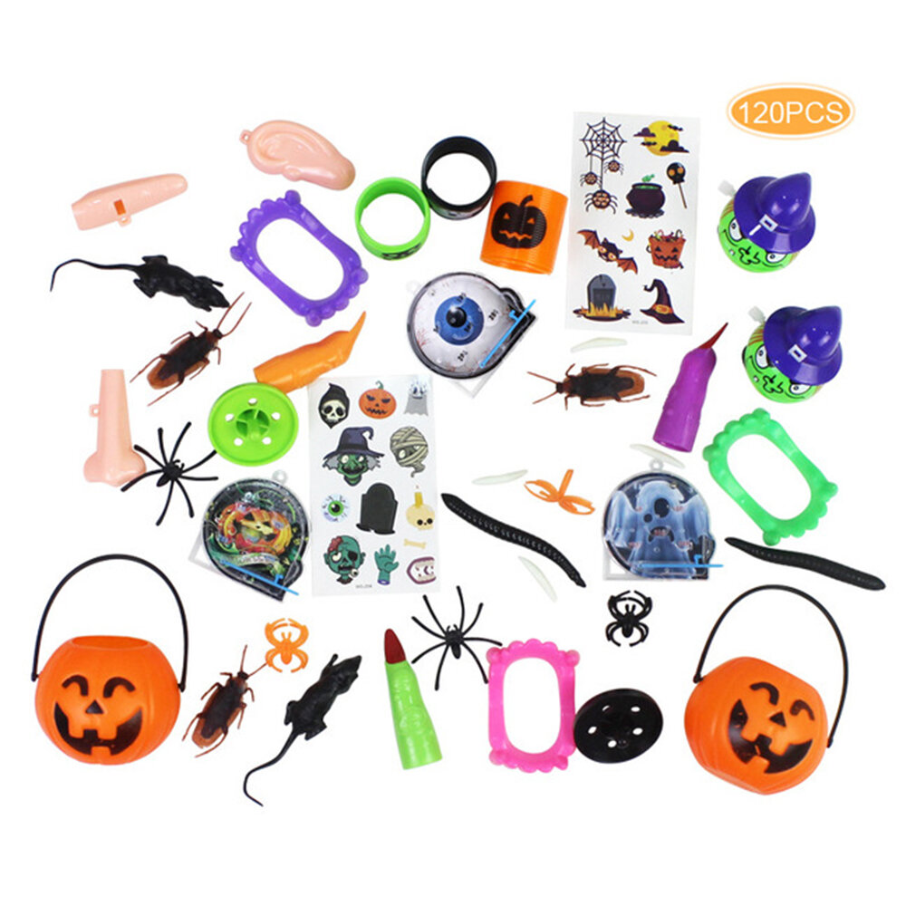 120 STUKS Ondeugende Insect & Halloween Lastig Speelgoed voor Kinderfeestjes
