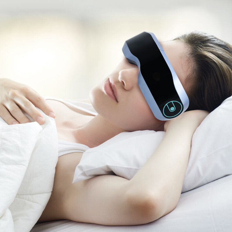 

Belove Visual Eye Massager 1200mAh bluetooth AI Voice Control Smart Vibration Sleeping Headphone Eye Care Hot Compress G