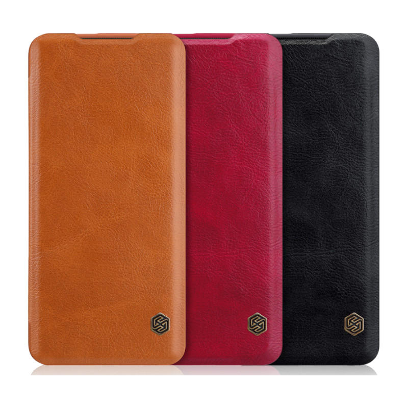 NILLKIN Flip Shockproof Card Slot Holder PU Leather Protective Case for OnePlus 7 Pro