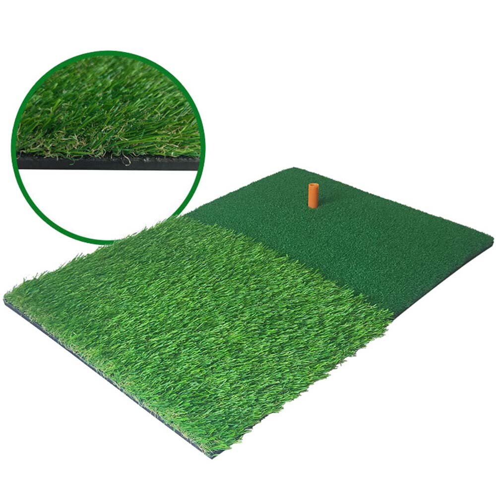 60*40CM Golf Practice Mat 2-in-1 With Golf Ball T Golf Hitting Practice Faux Turf Backyard Outdoor Golf Training Equipme
