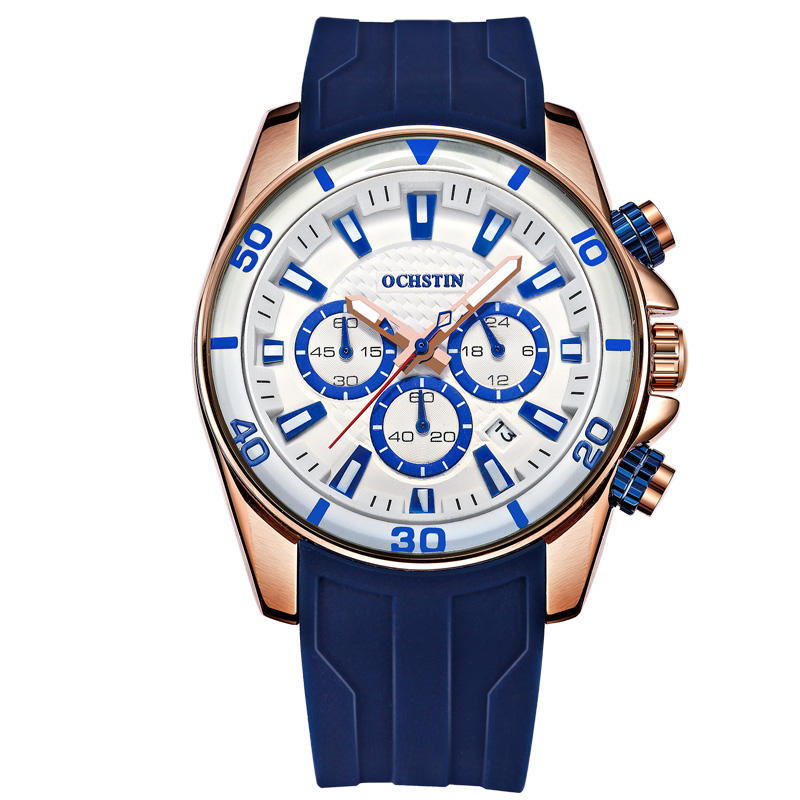 OCHSTIN GQ094 Bussiness Style Male Wristwatch Auto Date Stopwatch Military Quartz Watch