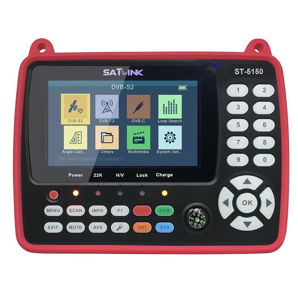 

SATLINK ST-5150 DVB-S2/T2/C HD Satellite TV Signal Finder Digital Handheld Signal Meter Satellite Finder H.265 HEVC MPEG