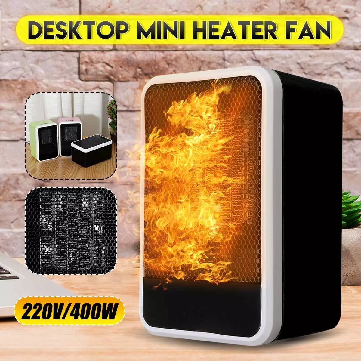 

Bakeey 400W HXDP-1 Electric Heater Fan Mini Winter Hand Warmer PTC Ceramic Quick Heating Warm Stove Radiator Office Desk