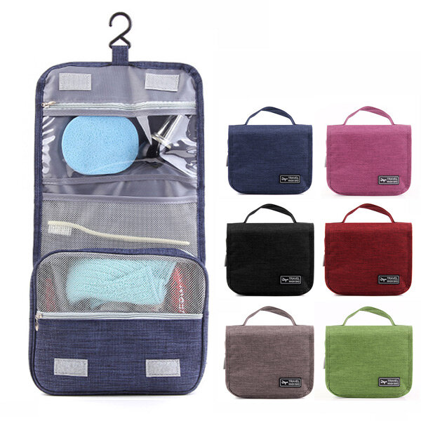 Honana HN-TB056 Portable Cosmetic Storage Bag Travel Toilet Hanging BagMakeup Organizer Case Pouch