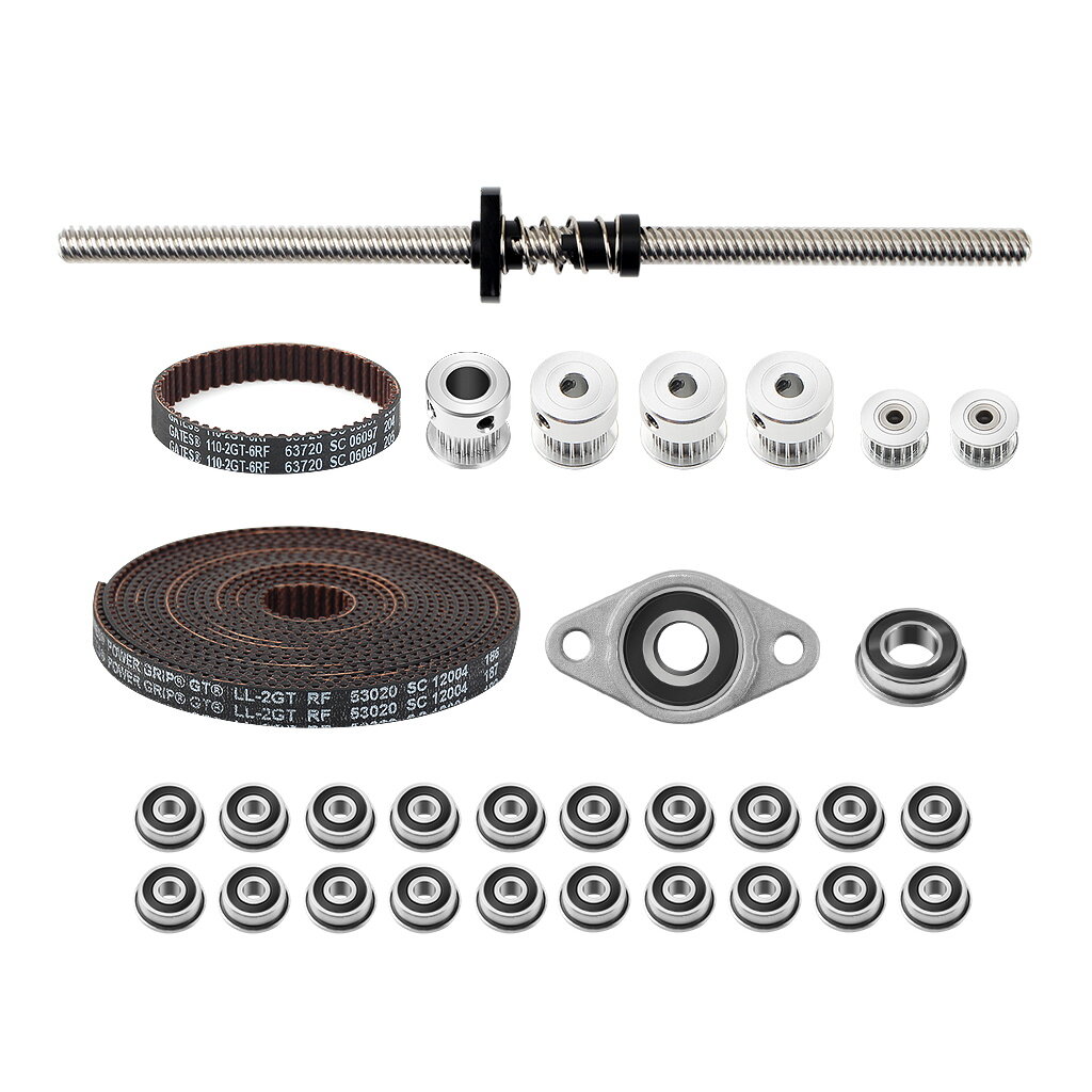 Voron V0 GT2 Belt Drive Kit + T8 Screw + F688 F623 Timing Wheel Kit for 3D Printer