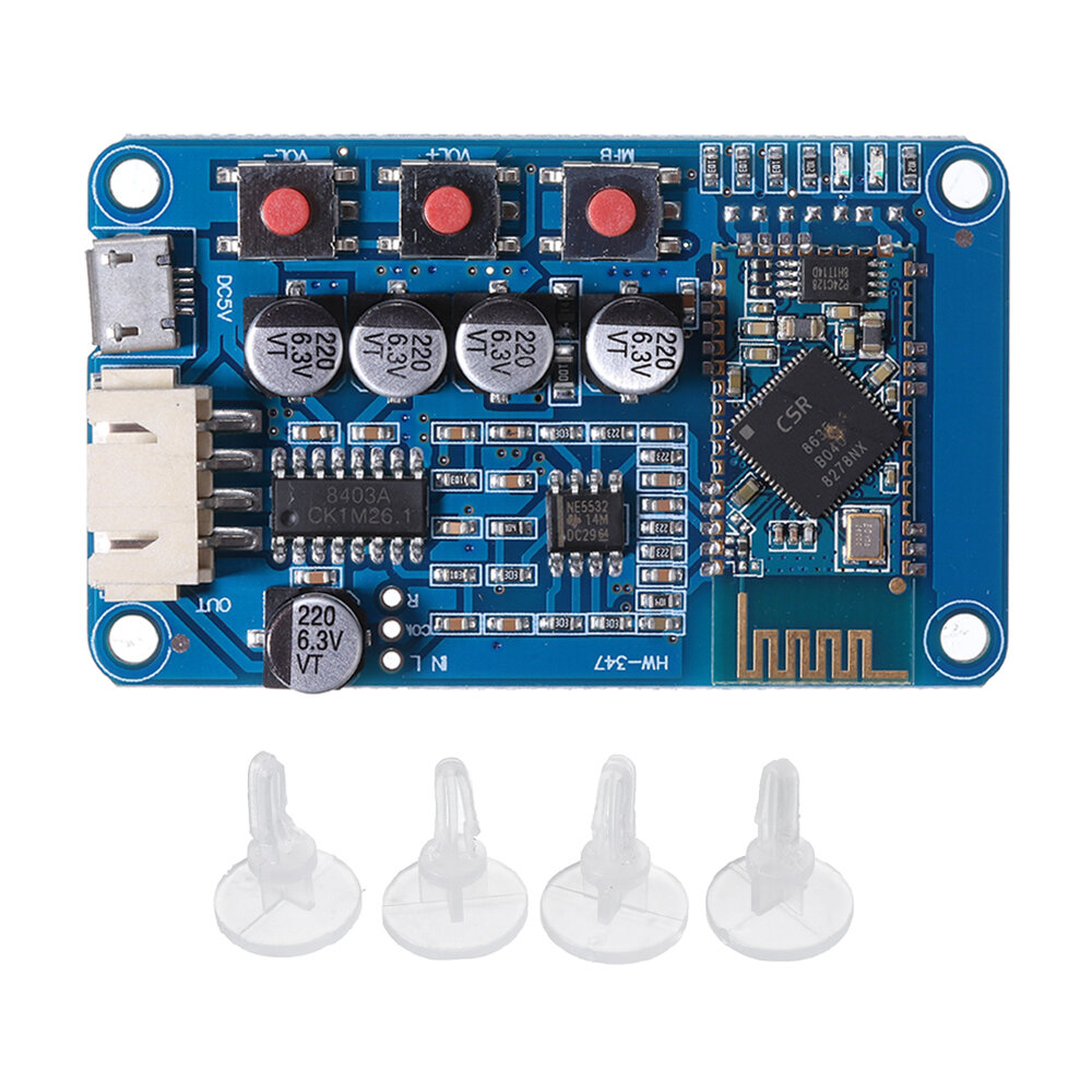 

A239 bluetooth Receiver Stereo Audio Receiving Module USB Power Digital Amplifier Board For Small Speaker