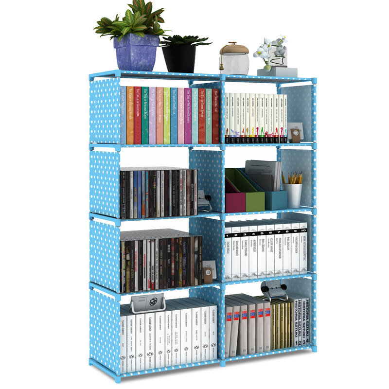 Double Row Bookshelf Simple Floor Shelf Children's Bookcase Student Bookcase Multi-Layer Reinforced Storage Cabinet for