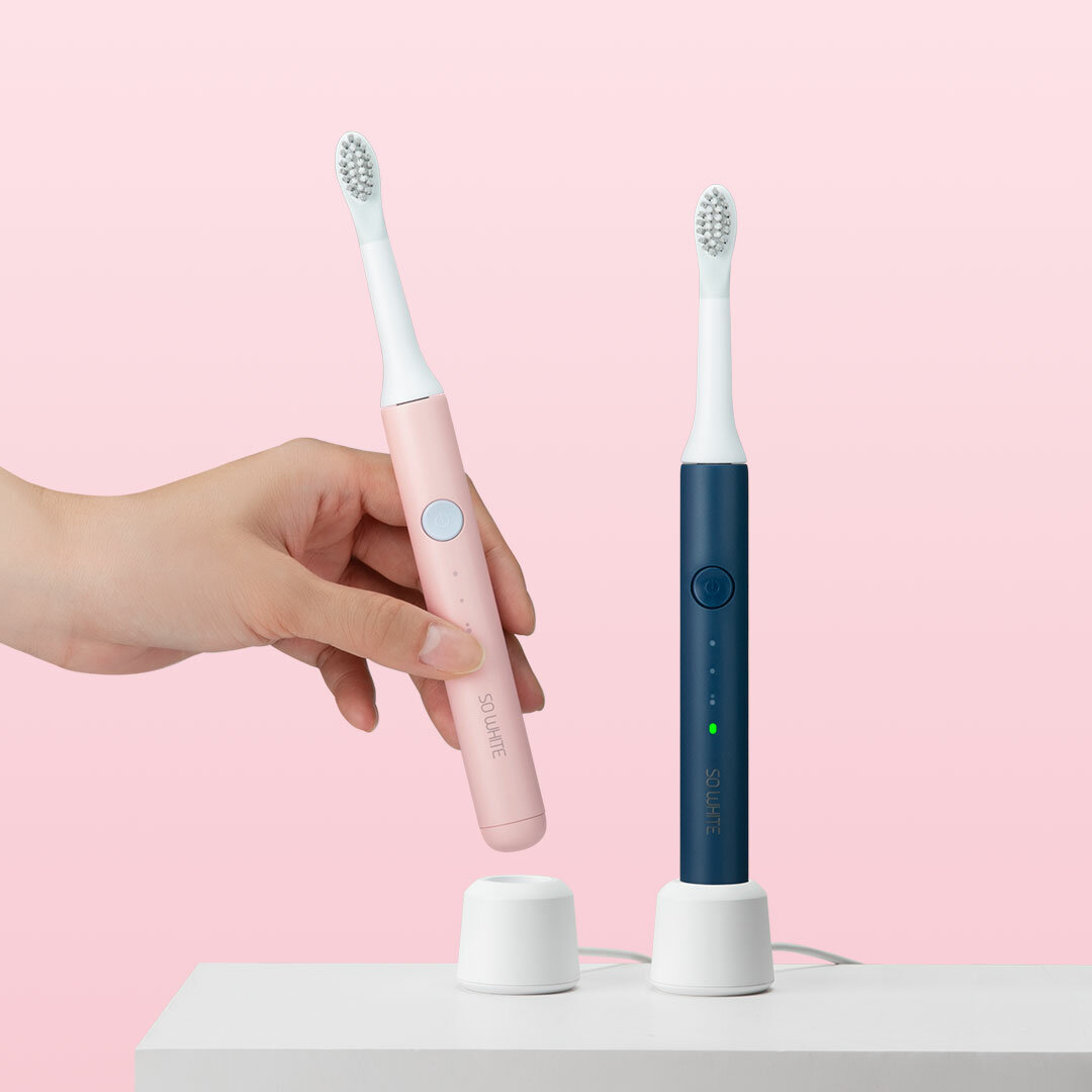 Στα 7.41 € από αποθήκη Κίνας | Soocas SO WHITE Sonic Electric Toothbrush Wireless Induction Charging IPX7 Waterproof from Ecosystem