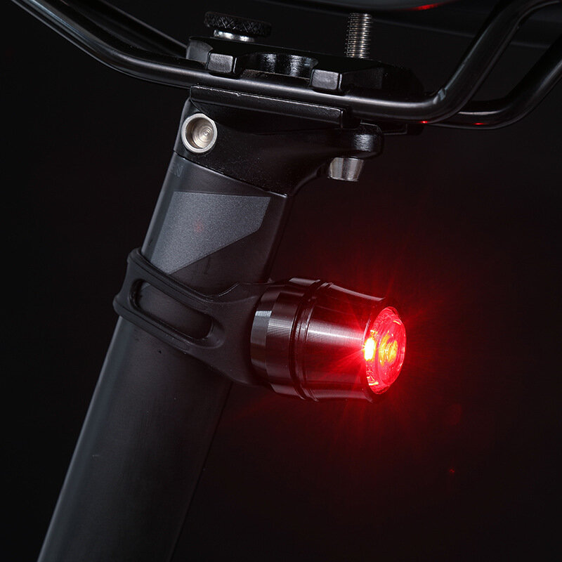 Aluminum Alloy Bike Taillight 2 Modes USB Rechareable IP44 Waterproof Warning LED Night Bike Light Outdoor Cycling