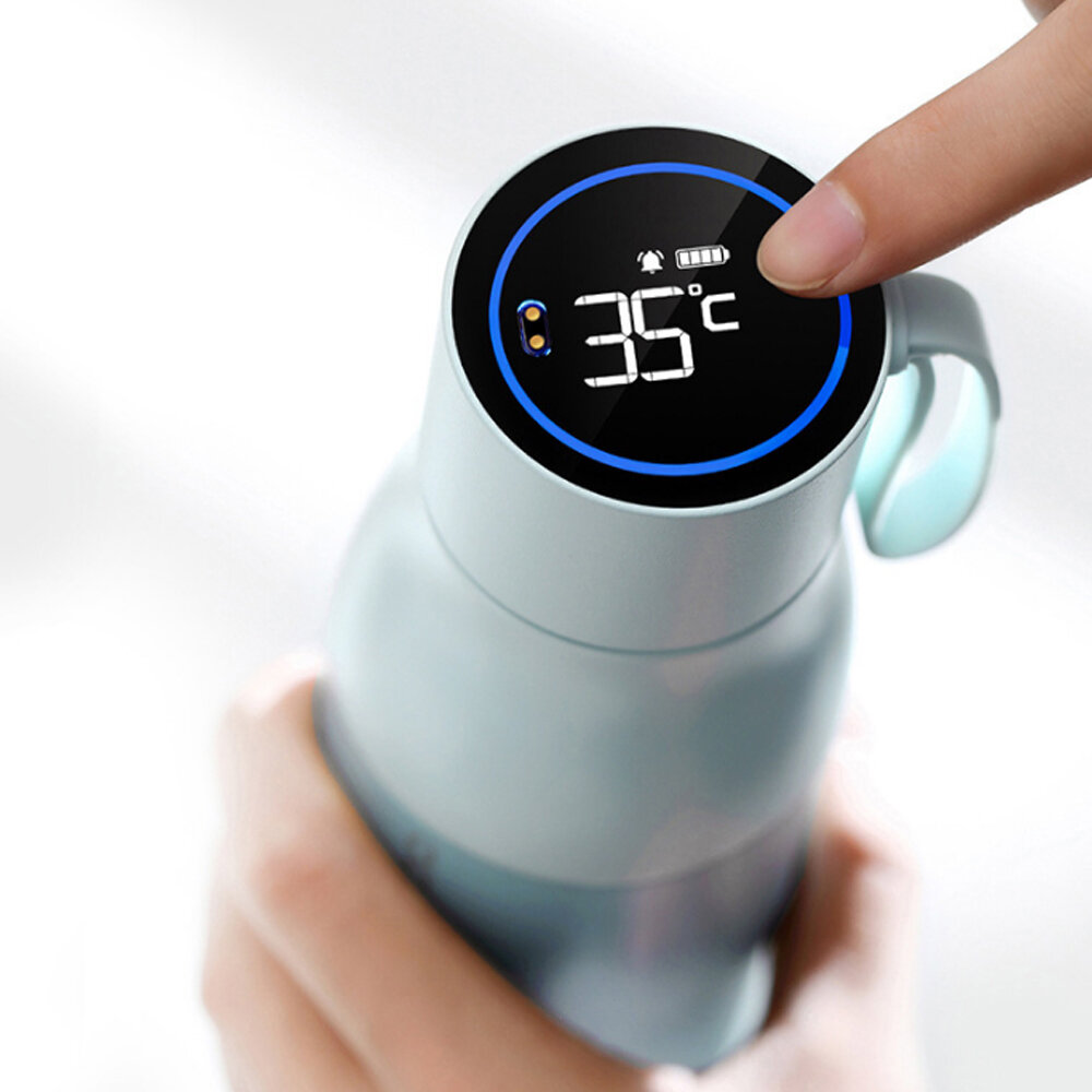 HUAWEI Honor VSITOO 450 ml Su Isıtıcılı Su Şişesi Vakumlu Termos LCD Sıcaklık Göstergesi Test Su Kalitesi Bluetooth Uygulaması Yalıtılmış Bardak Manyetik Şarj