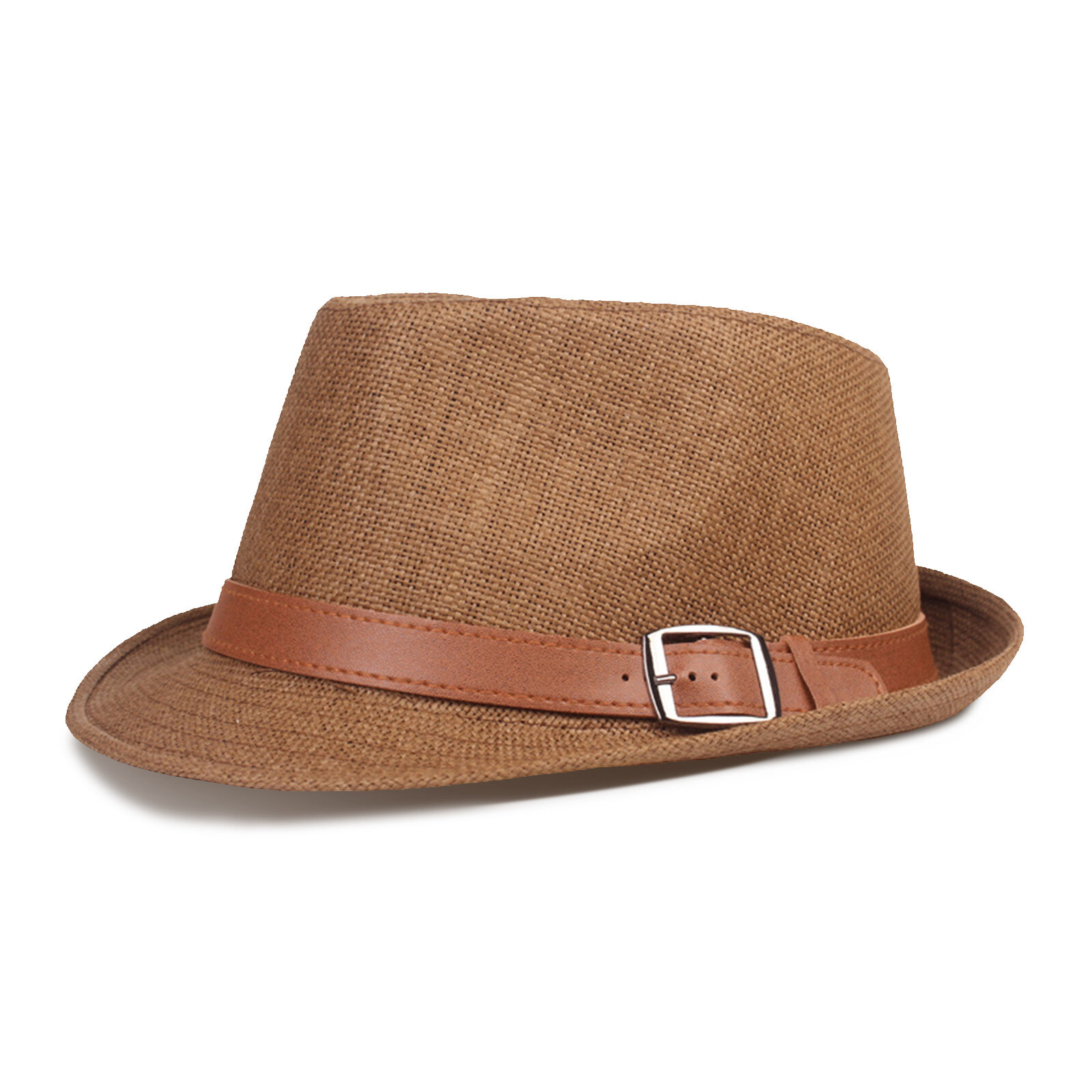 Men Straw Casual Vintage All-match Breathable Sunshade Top Hats Flat Hats