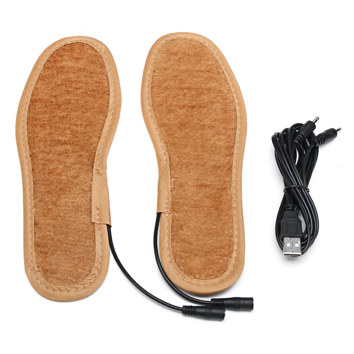 Electric USB Heating Thickening Shoe Insole Warm Sock Feet Heated Warmer Pad