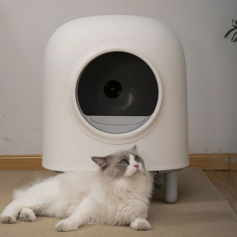 Στα 309,88€ από αποθήκη Τσεχίας | [EU] Petree Self Cleaning Cat Toilet Fully Automatic Cats Litter Basin 2.0 Box Smart for Pet Supplies Sandbox Closed Tray Odorless and Dust-free