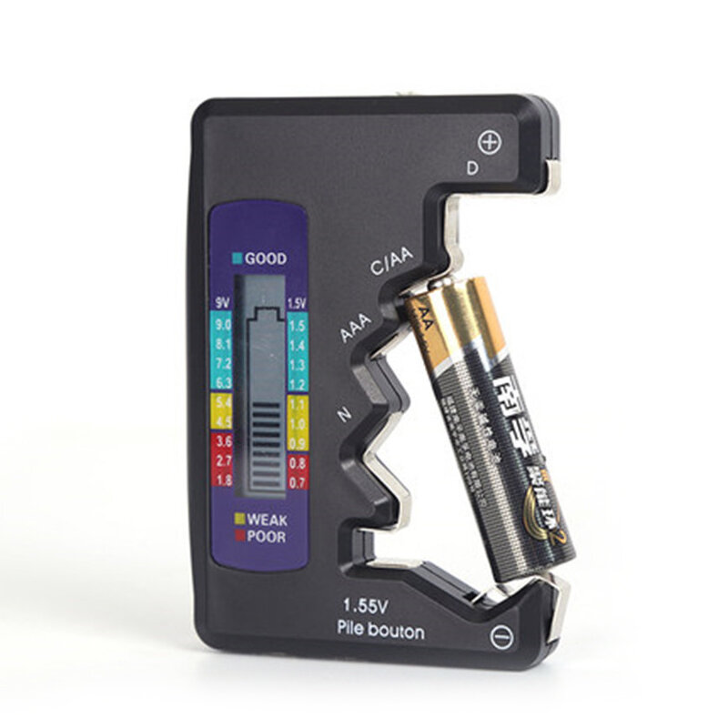 BT-886 Digital Batteria Tester LCD Display Rilevatore di livello per CDN AA AAA 9V 1.5V Cella a bottone Batteria Rilevat