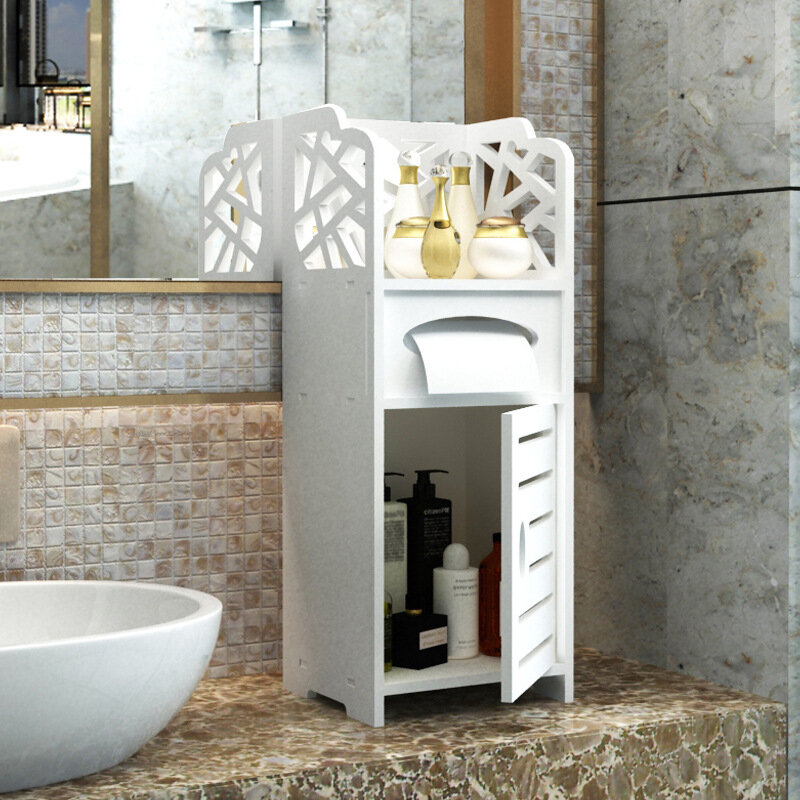 Imagen de Organizador de mueble de baño para guardar el váter y los accesorios