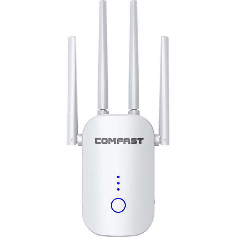 

COMFAST CF-WR758AC 2.4G/5G Wireless WiFi Range Extender 1200Mbps Dual Band Repeater WiFi Booster with 4 Ethernet Antenna