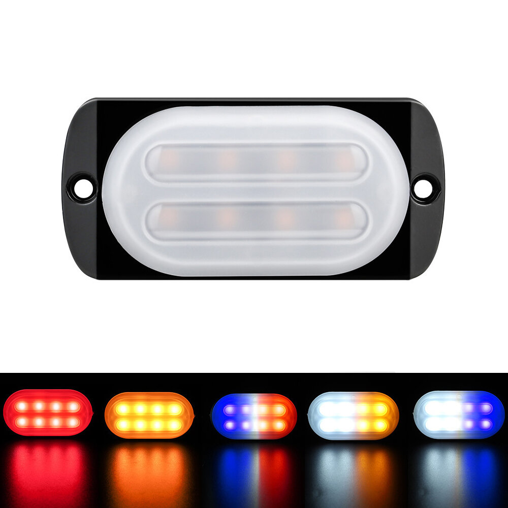 24 W 12-24 V 8 LEDs Strobe Light Lamp Truck Lichtgeleider Car Side Light RV