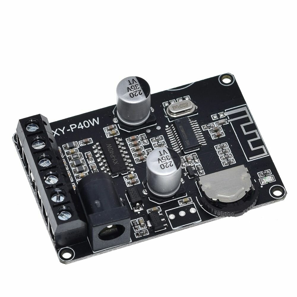 

5pcs XY-P40W 40Wx2 Dual Channel bluetooth 5.0 Stereo Audio Power Digital Amplifier Board DIY Amplifier DC5-24V without S