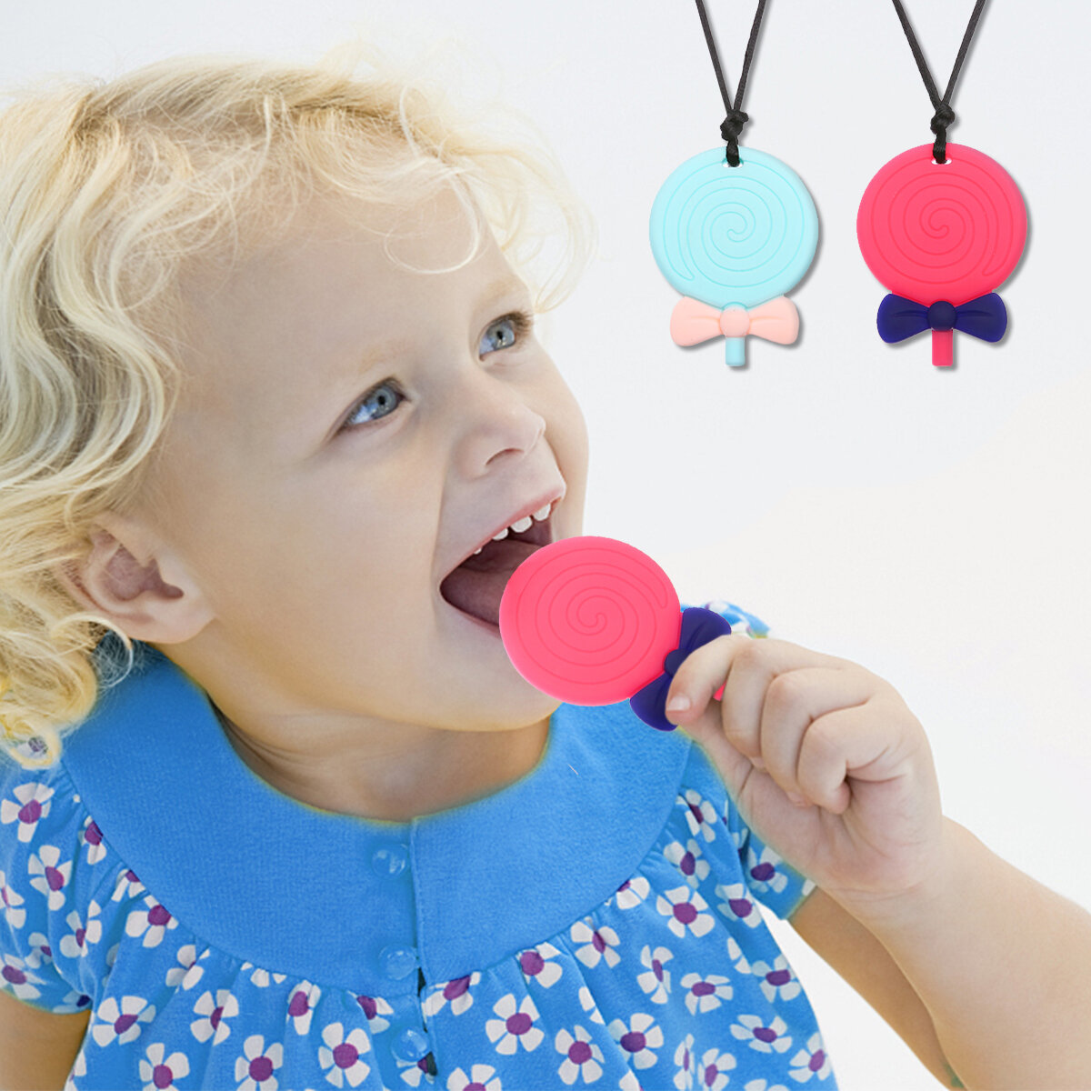 Lollipop kauwketting 2-pack babyspeeltraining