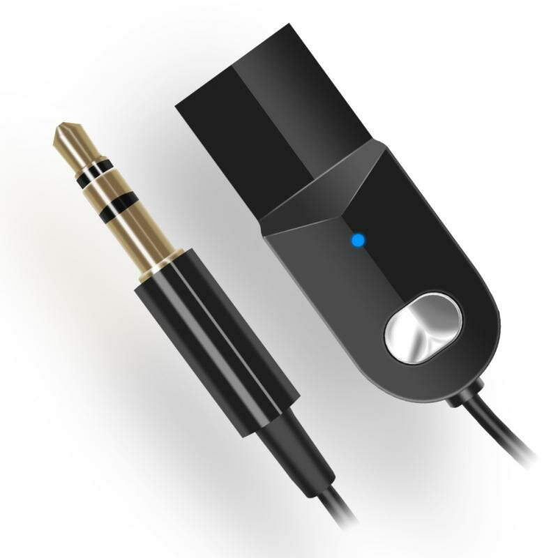 Bakeey Bluetooth 5.0 Adapter Audio-ontvanger Zender LED-indicator AUX Music Play Navigatie Handsfree