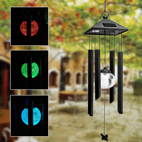 

Solar Power Wind Chime Colorful LED Light Garden Courtyard Balcony Decoration Lamp