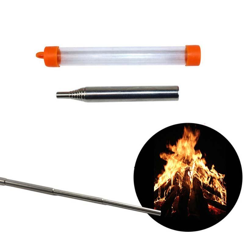 IPRee® Outdoor Camping RVS Fire Blow Tube Blowpipe Camping BBQ Blower Tool
