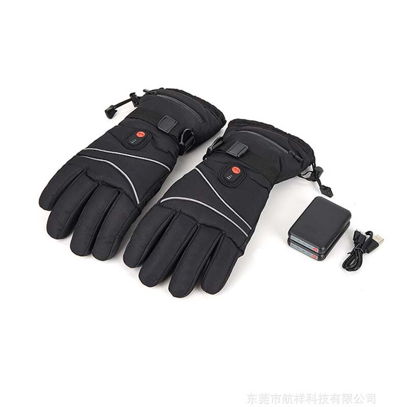 1 par de guantes térmicos 3 modos de temperatura ajustable Pantalla táctil impermeable a prueba de viento Guantes calefactables eléctricos para hombres mujeres para esquiar Ciclismo Motocicleta