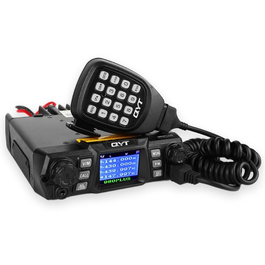 QYT KT-980 Plus VHF 136-174 mhz UHF 400-470 mhz 75 W Dual Band Base Car Mobiele radio Amateur