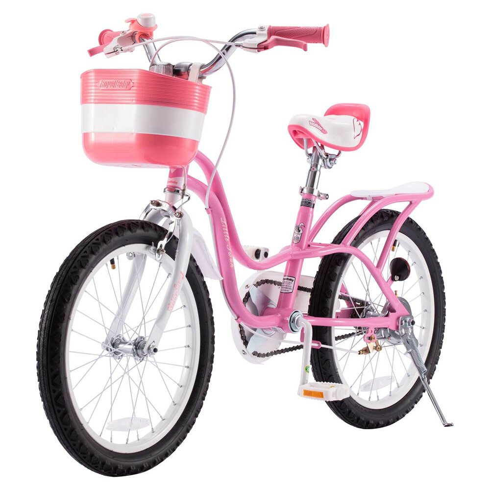 [EU Direct] Royal Baby Little Swan RB14-18 Kinderfiets Meisjes 3-9 Jaar 14 Inch Stabilisatoren Kids Bike Loopfiets