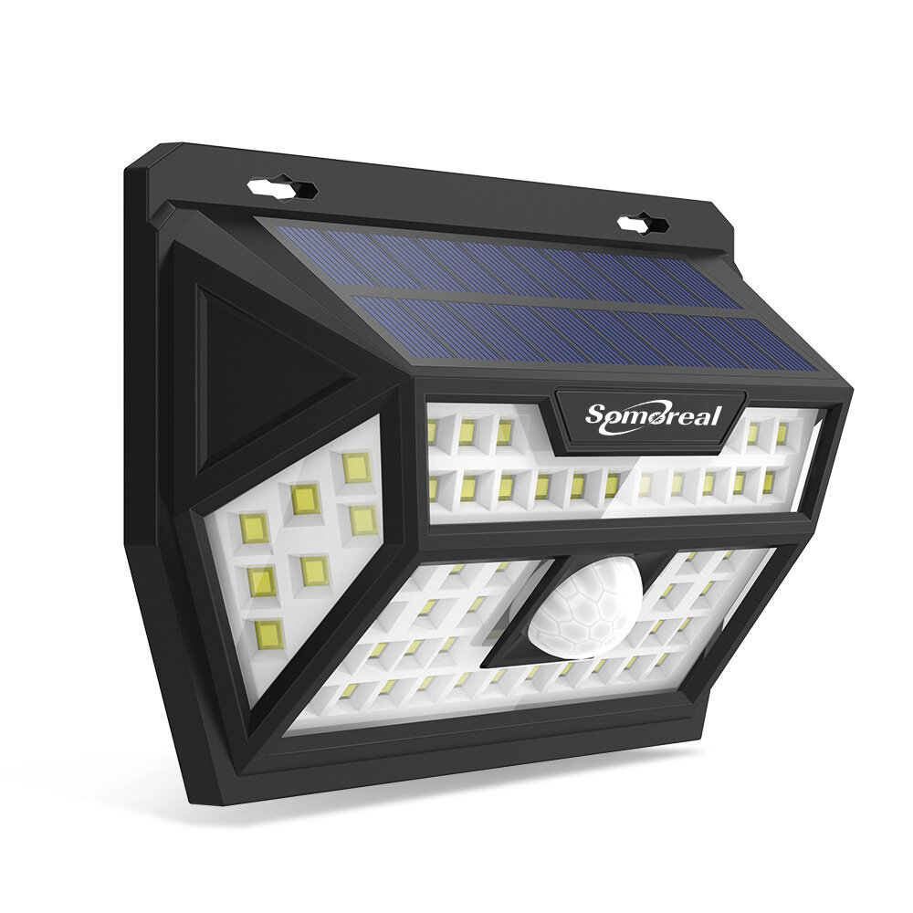 Blitzwolf® BW-OLT1 Solar Power 62 LED PIR Motion Sensor Wall Light Wide...