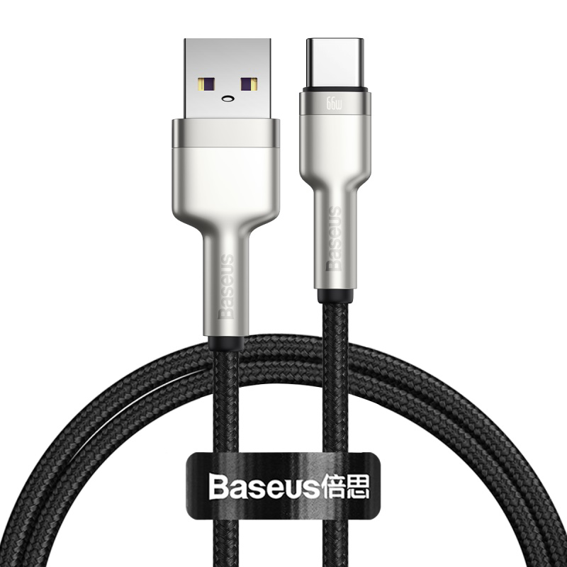 Baseus 66W 6A Cafule-serie metalen datakabel USB naar Type-C Flash Oplaaddatakabel voor Samsung Gala