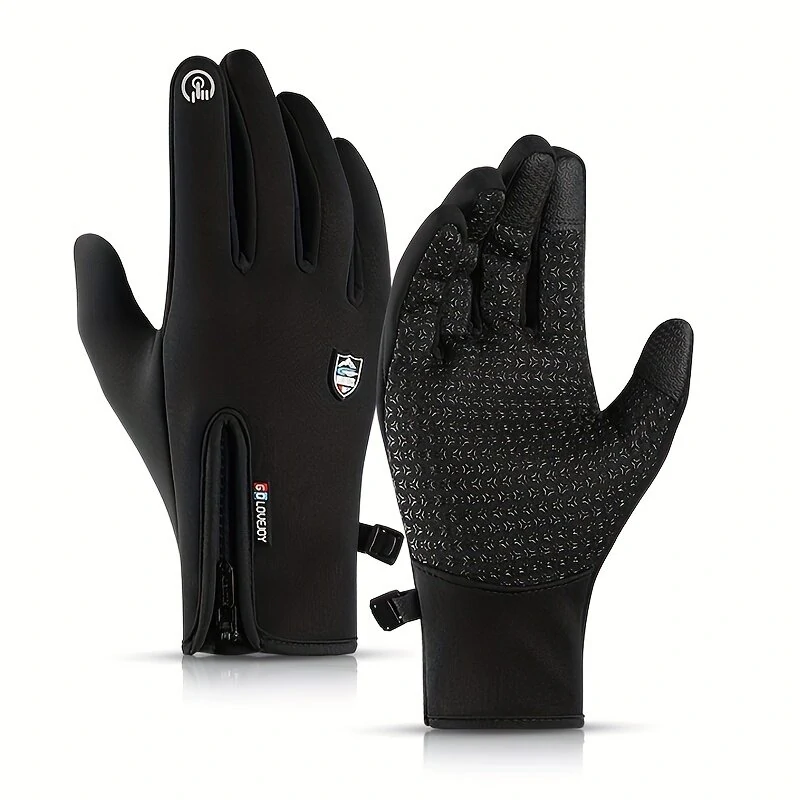 Στα 8.26 € από αποθήκη Κίνας | Golovejoy Warm Gloves Touch Screen Windproof Plus Velvet Wear-Resistant Gloves for Cycling Driving Running Hiking