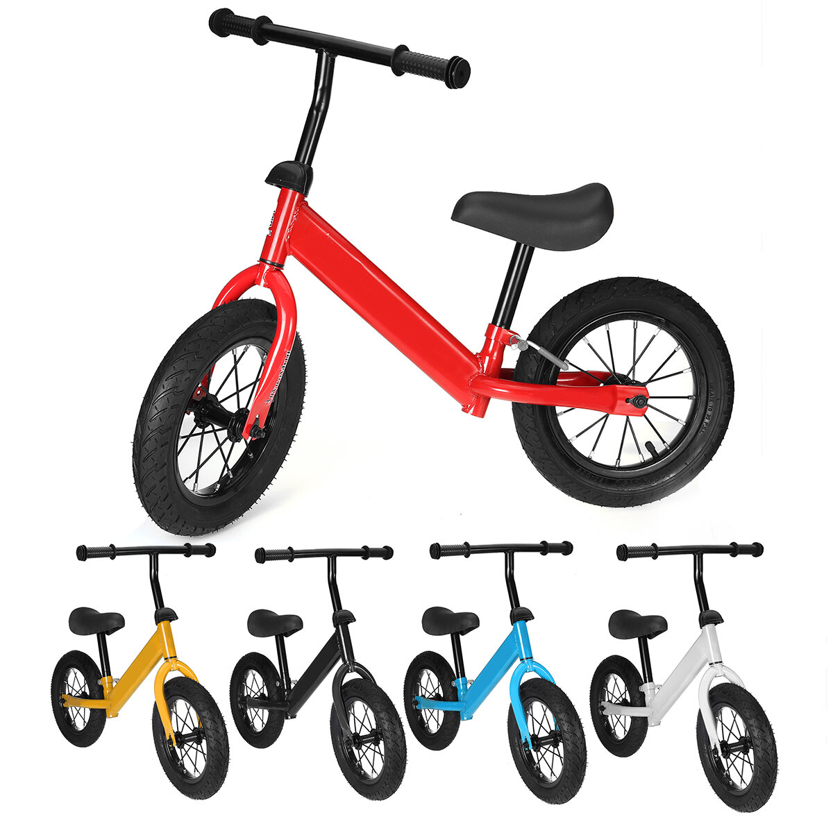سكوتر التوازن للأطفال بدون إطار دراجة أطفال لعبة دراجة أطفال مع مضخة إطار لعمر 1-6 سنوات