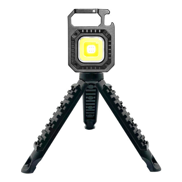 

BIKIGHT W130 670lm Mini LED Work Light with Tripod Pocket Torch COB Rechargeable Keychain Flashlight for Outdoor Camping