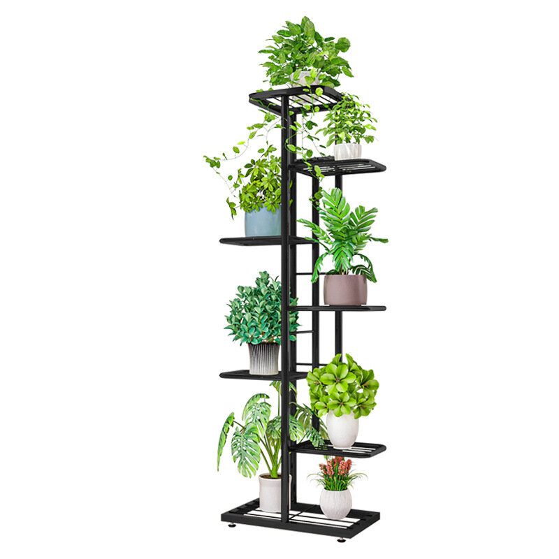 7/8 Layers Retro Iron Flower Stand Pot Plant Display Shelves Garden Home Decoration