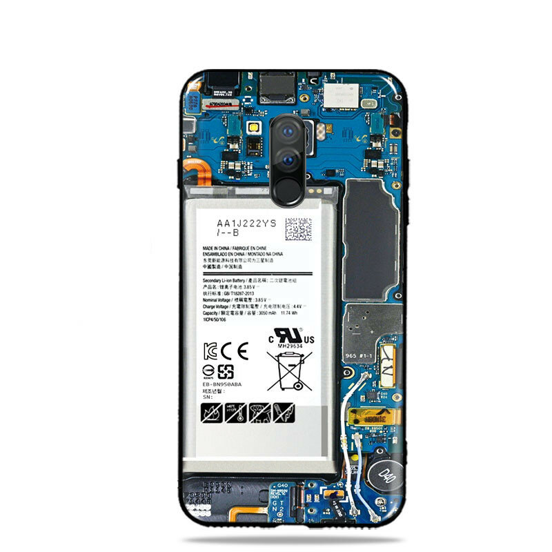Bakeey Pretty batterij schilderij siliconen Soft TPU beschermhoes achterkant voor Xiaomi pocophone F