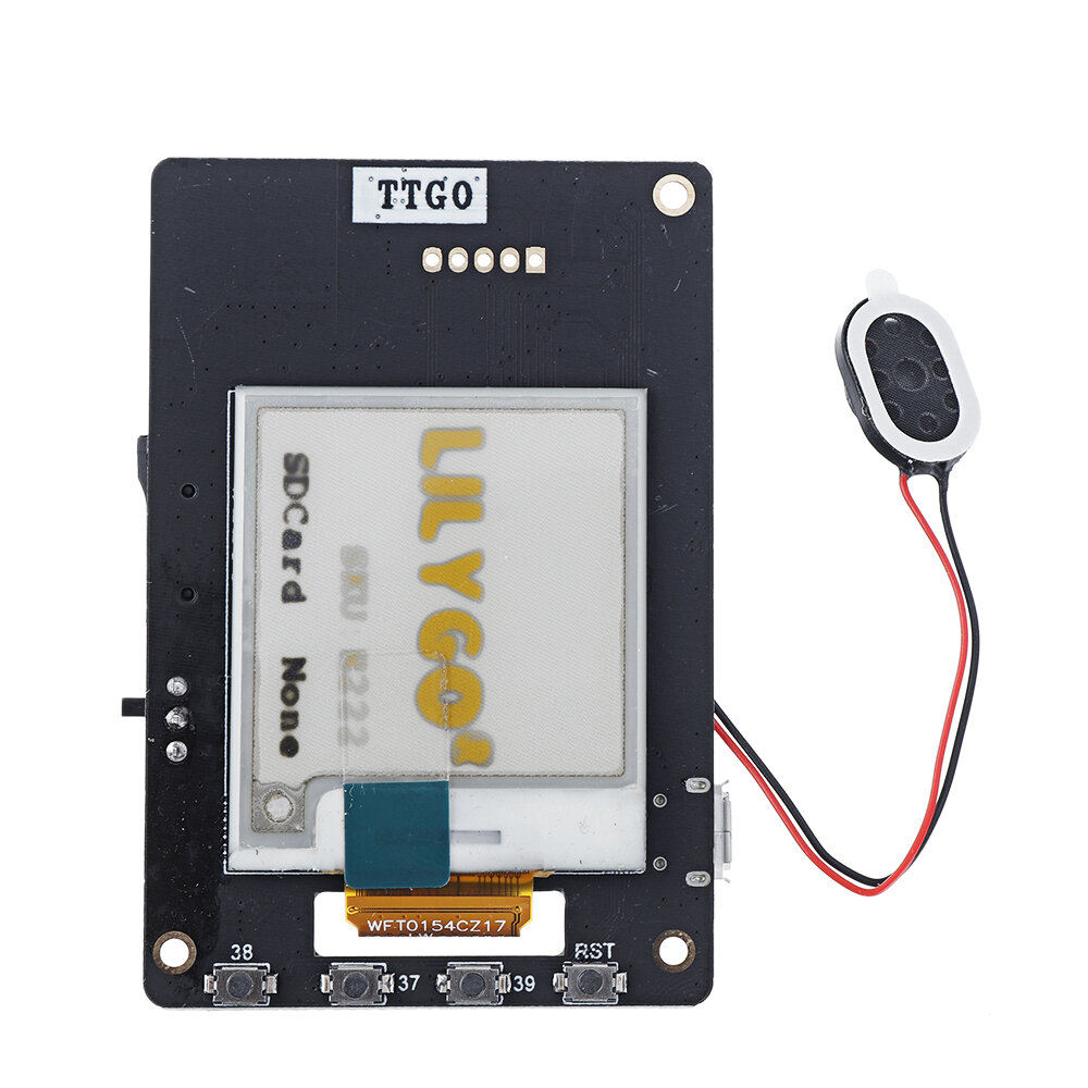 

LILYGO® TTGO T5 V2.4.1 ESP32 1.54 Inch Electronic Yellow Black and White ink e-Paper Screen Module with Speaker