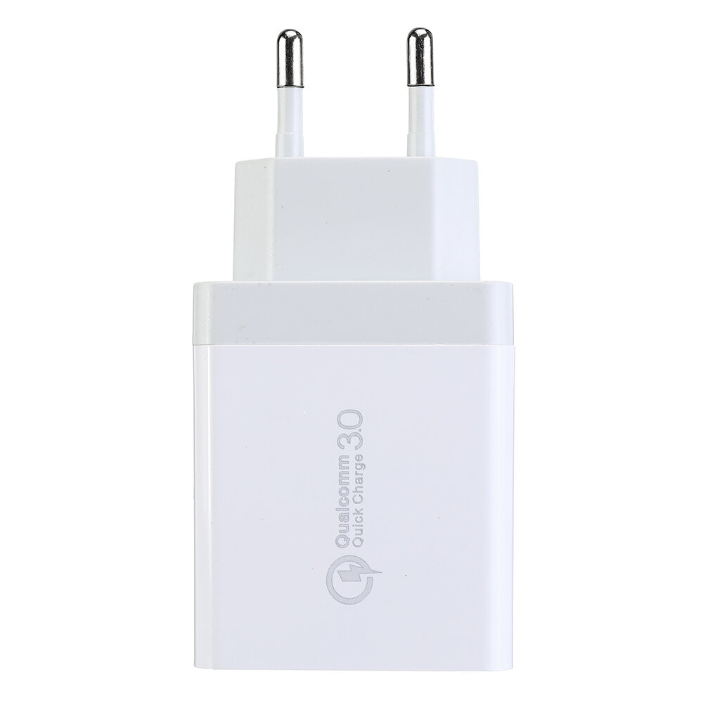 EU Dual USB QC3.0 + 2.4A Reislader Voedingsadapter voor tablet-smartphone
