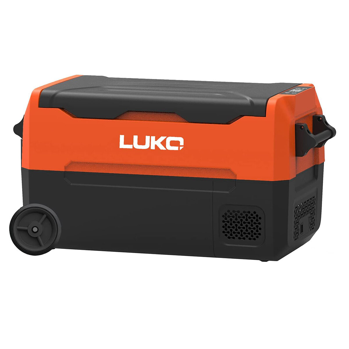 [EU Direct] Réfrigérateur portable LUKO avec roues, réfrigérateur pour voiture 12 volts, congélateur de 35 litres pour le camping, les camions, les voyages en voiture et à domicile.