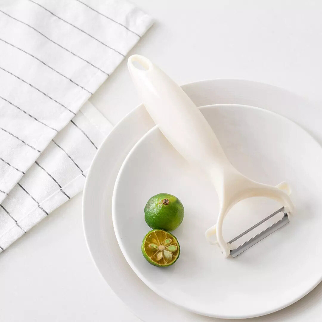 Jordan & Judy Gemüse Obstschäler Edelstahl Multifunktions Küche Hand Peeling Tool Beige