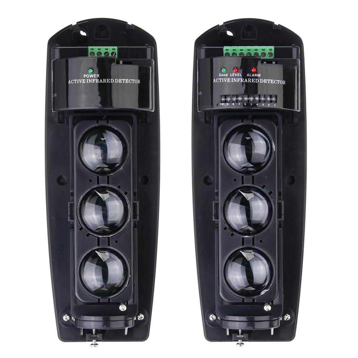 250 M Alarm Triple Beam Foto-elektrische Infrarood LED Detector Huis Tuin Beveiligingssysteem Zender
