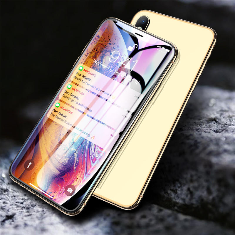 Bakeey 9D Curved Edge Tempered Glass Screen Protector For iPhone XS Max/iPhone 11 Pro Max Scratch Re