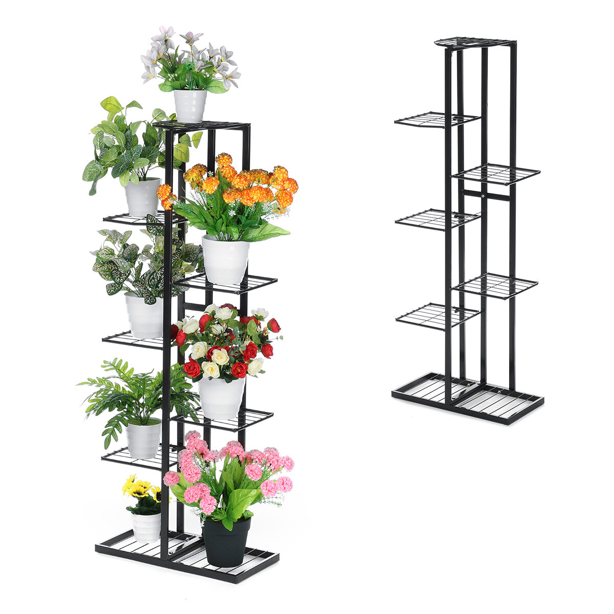 4/5/6 Layers Flower Stand Floor Corner Pot Rack Shelf Indoor/Outdoor