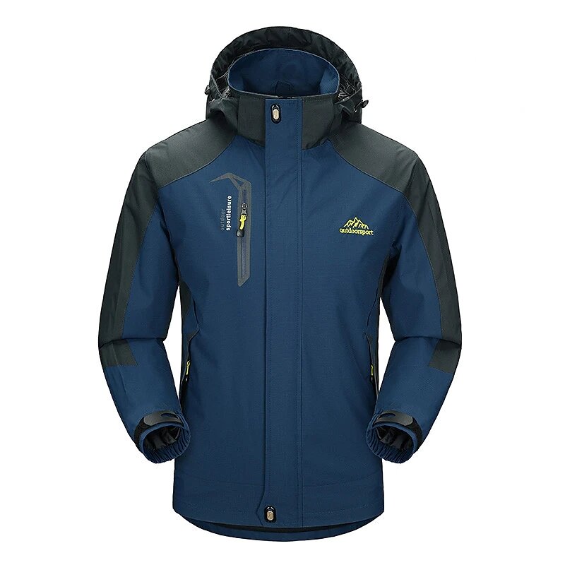 У мужчин есть куртка Rushing, водонепроницаемая альпинистская куртка, ветрозащитная, легкая, дышащая ветровка для активного отдыха на открытом воздухе.