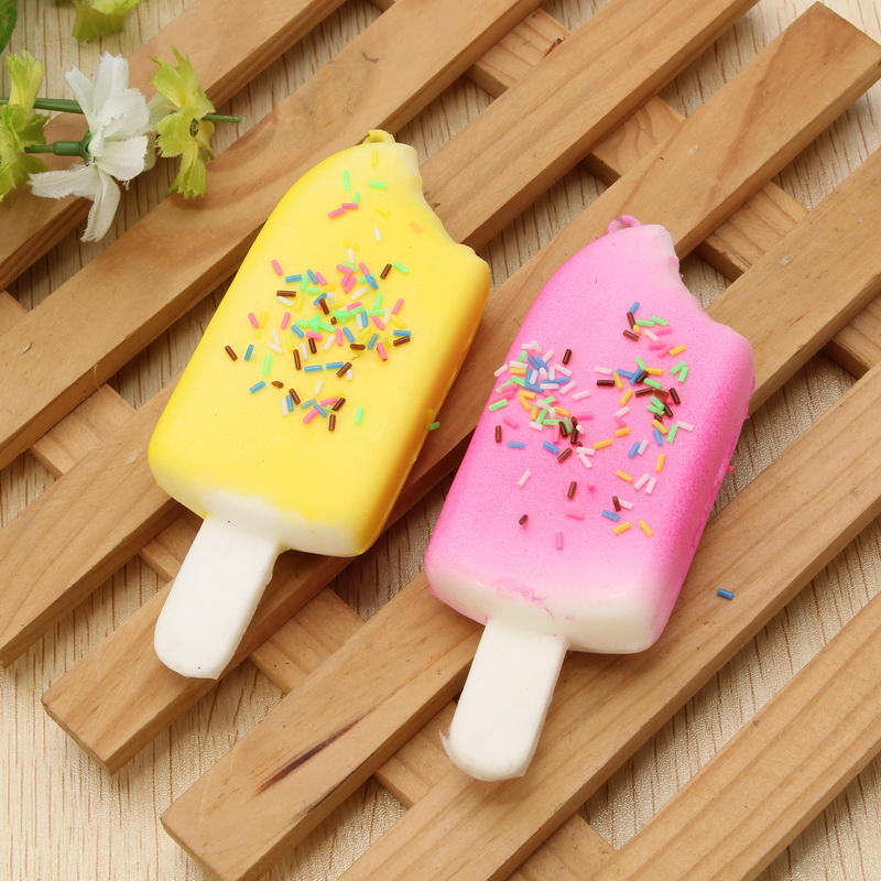 11cm Ice-lolly Popsicle Squishy Charm PU Telefoonband Decor Random Color Gift